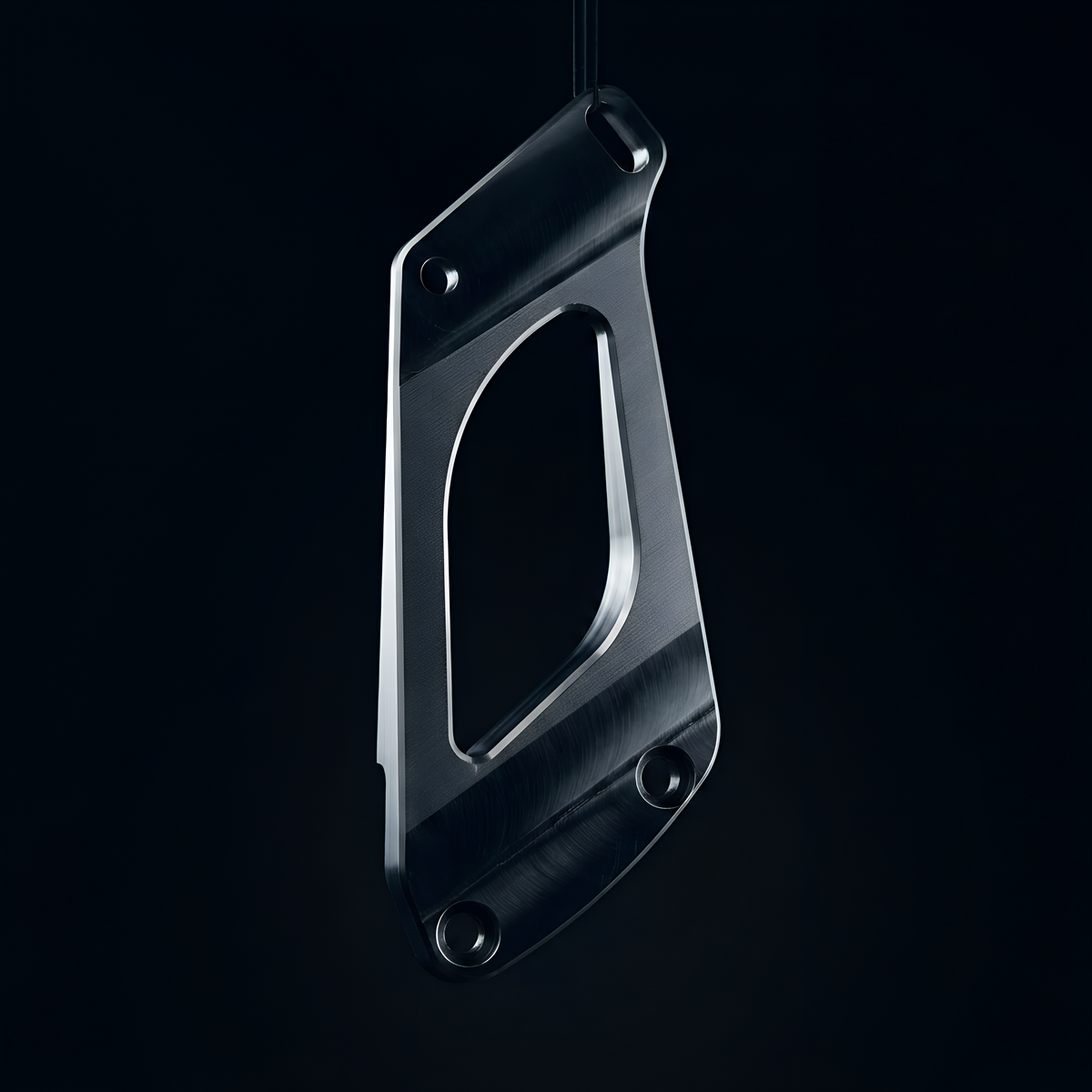 Strahda Riser One wing riser, satin black anodised aluminium