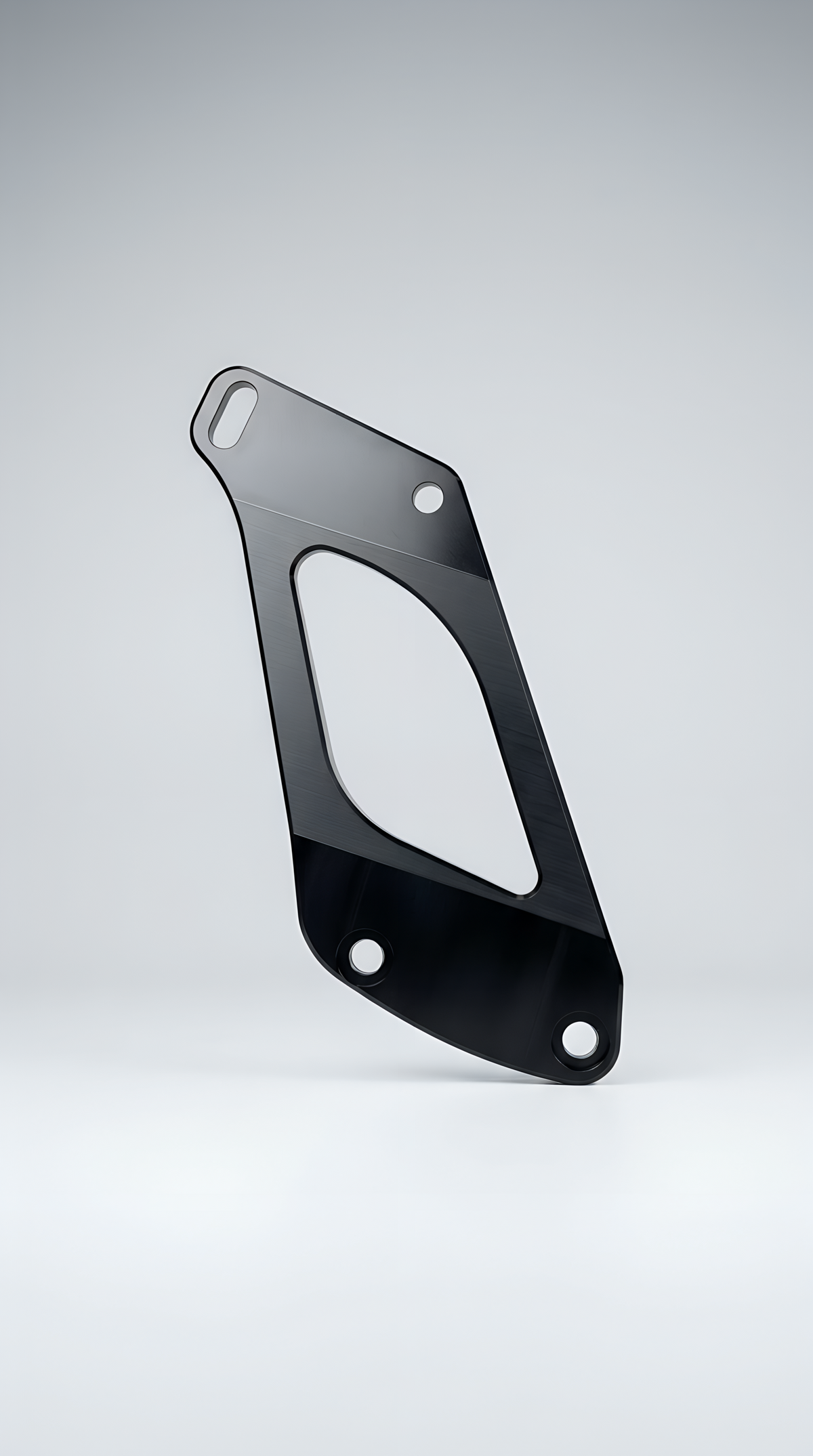 Strahda Riser One wing riser for Mercedes-AMG GT R, CNC machined satin black anodised aluminium