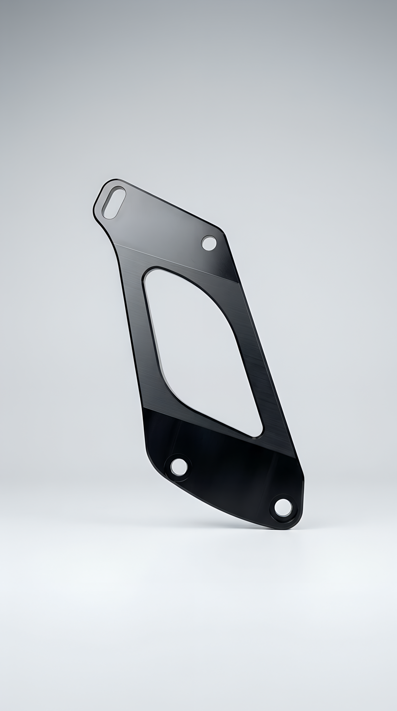 Strahda Riser One wing riser for Mercedes-AMG GT R, CNC machined satin black anodised aluminium
